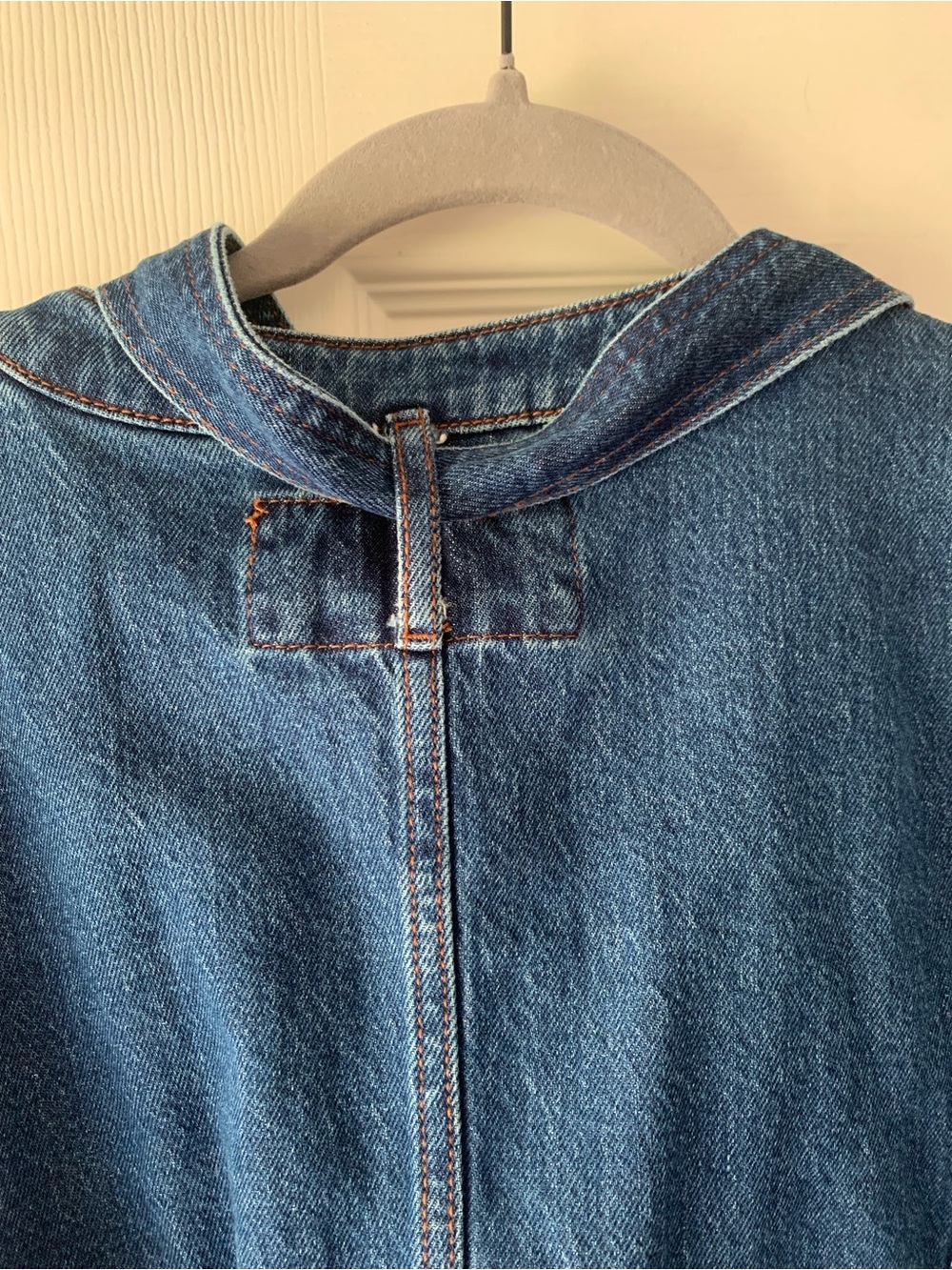 LOFT Blue Denim Tie-Neck Jacket - Picture 2 of 5